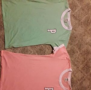 Victoria secret pink bundle of 2 small t-shirts.